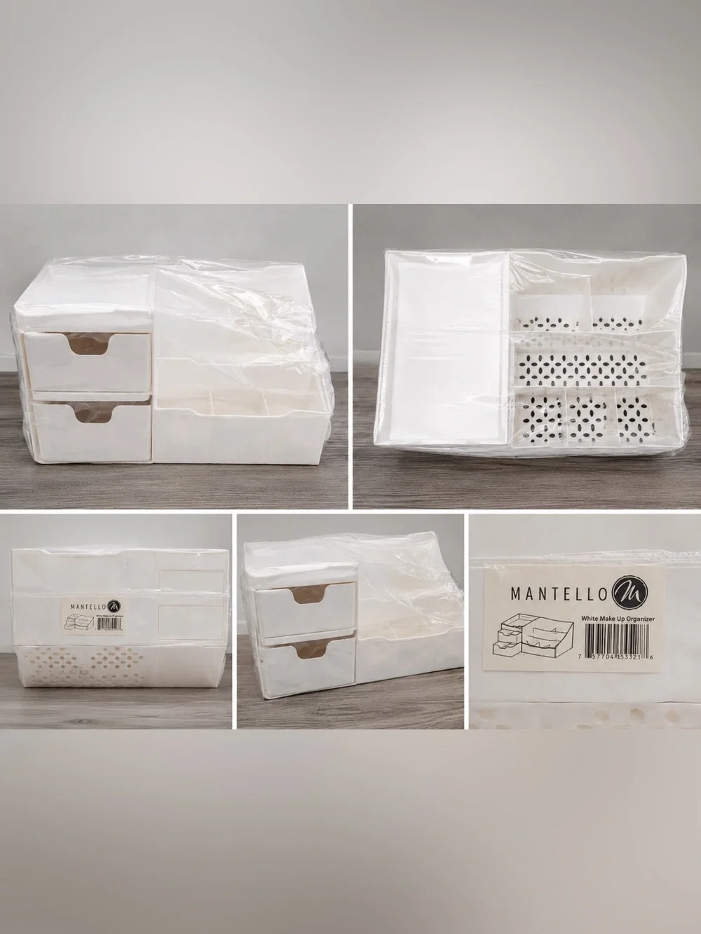 White Makeup Organizer with Drawers – New Sealed Vanity Storage